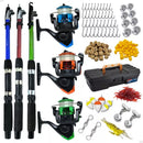 Super Kit 3 Varas + 3 Molinetes com Caixa Completa
